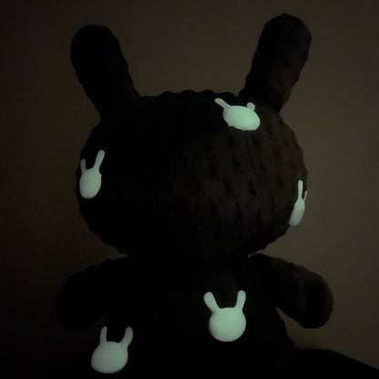 Kidrobot x Locknesters Puzzle Dunny 20" Glow-in-the-Dark Art Figure - Monochrome Edition - Kidrobot.com Exclusive (Limited Edition of 20)