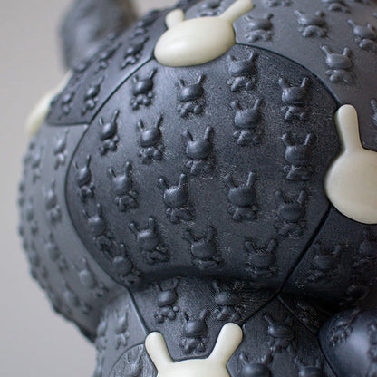 Kidrobot x Locknesters Puzzle Dunny 20" Glow-in-the-Dark Art Figure - Monochrome Edition - Kidrobot.com Exclusive (Limited Edition of 20)