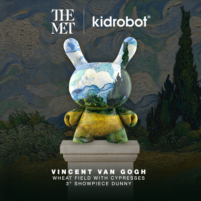 The Met 3" Showpiece Vinyl Art Dunny - Wheat Field with Cypresses by Vincent van Gogh (PRE-ORDER)