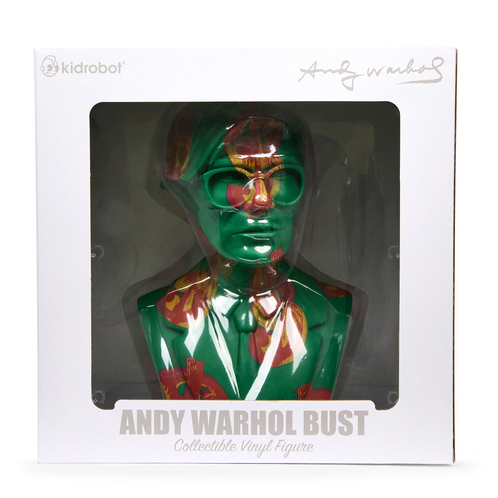 Andy Warhol 12" The Bust Vinyl Art Sculpture - Dollar $ign Edition - Limited Edition of 200