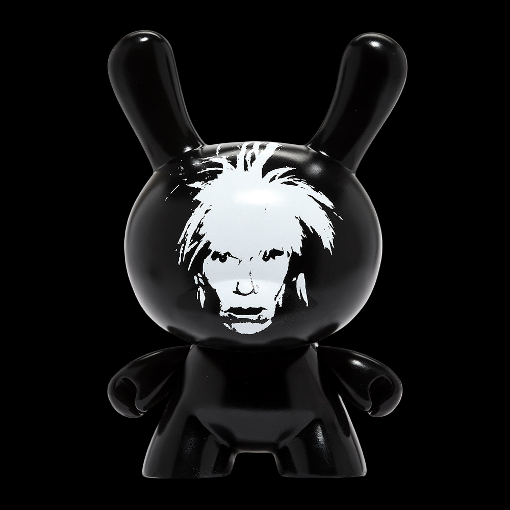 Andy Warhol Fright Wig Self-Portrait 8" Masterpiece Dunny - Monochrome Edition