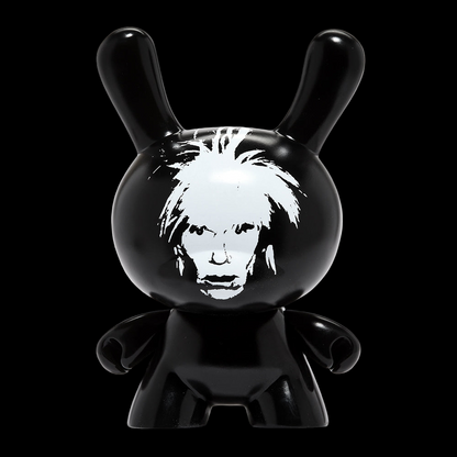 Andy Warhol Fright Wig Self-Portrait 8" Masterpiece Dunny - Monochrome Edition