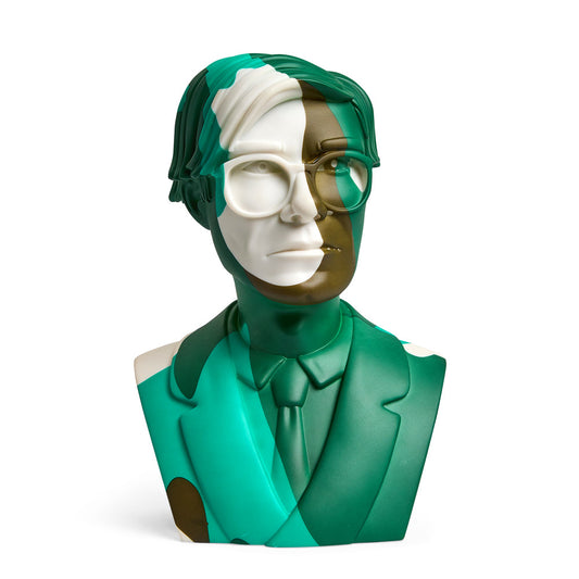 Andy Warhol 12" The Bust Vinyl Art Sculpture - Green Camouflauge Edition (Limited Edition of 200)