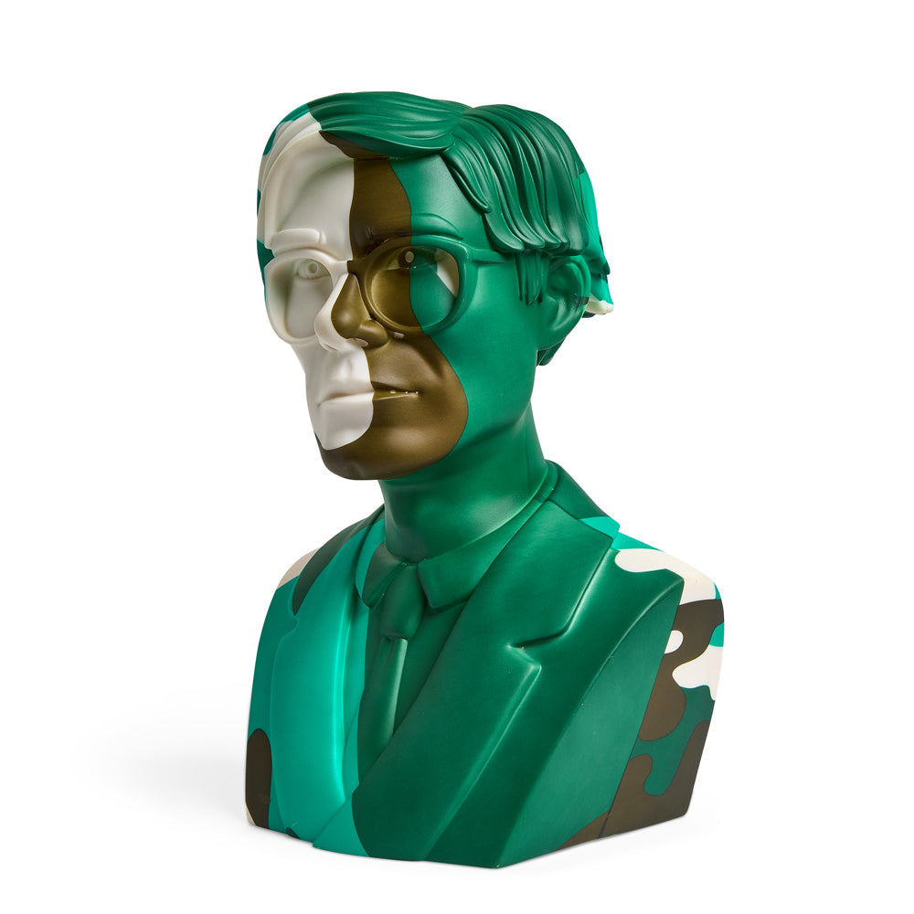 Andy Warhol 12" The Bust Vinyl Art Sculpture - Green Camouflauge Edition (Limited Edition of 200)