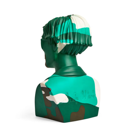 Andy Warhol 12" The Bust Vinyl Art Sculpture - Green Camouflauge Edition (Limited Edition of 200)