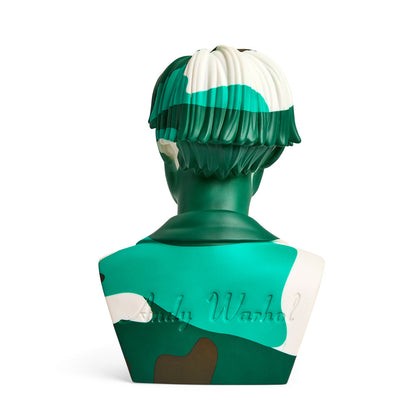 Andy Warhol 12" The Bust Vinyl Art Sculpture - Green Camouflauge Edition (Limited Edition of 200)