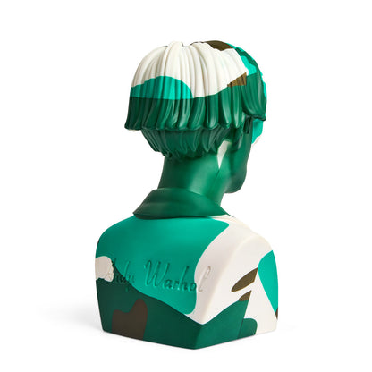 Andy Warhol 12" The Bust Vinyl Art Sculpture - Green Camouflauge Edition (Limited Edition of 200)