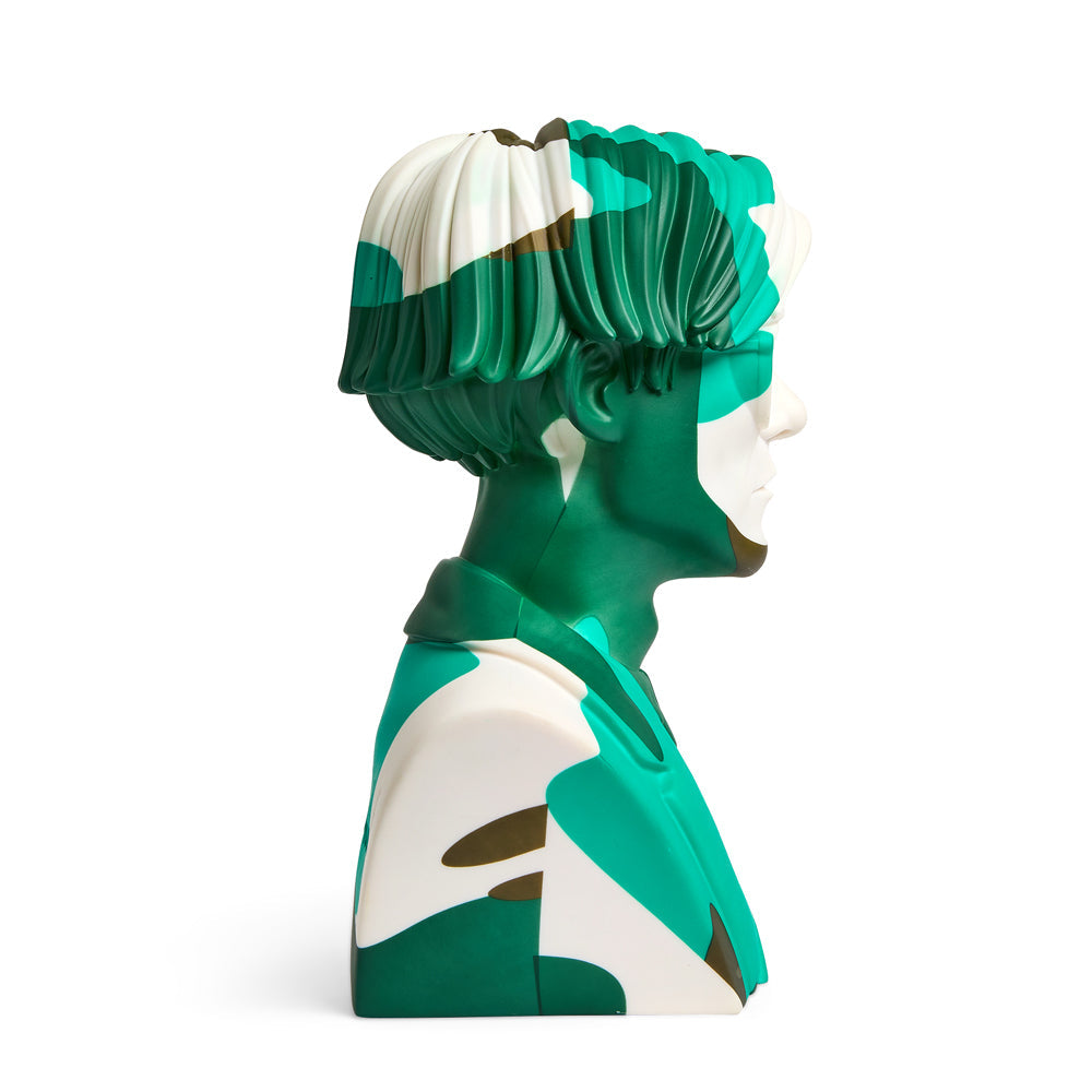 Andy Warhol 12" The Bust Vinyl Art Sculpture - Green Camouflauge Edition (Limited Edition of 200)