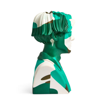 Andy Warhol 12" The Bust Vinyl Art Sculpture - Green Camouflauge Edition (Limited Edition of 200)