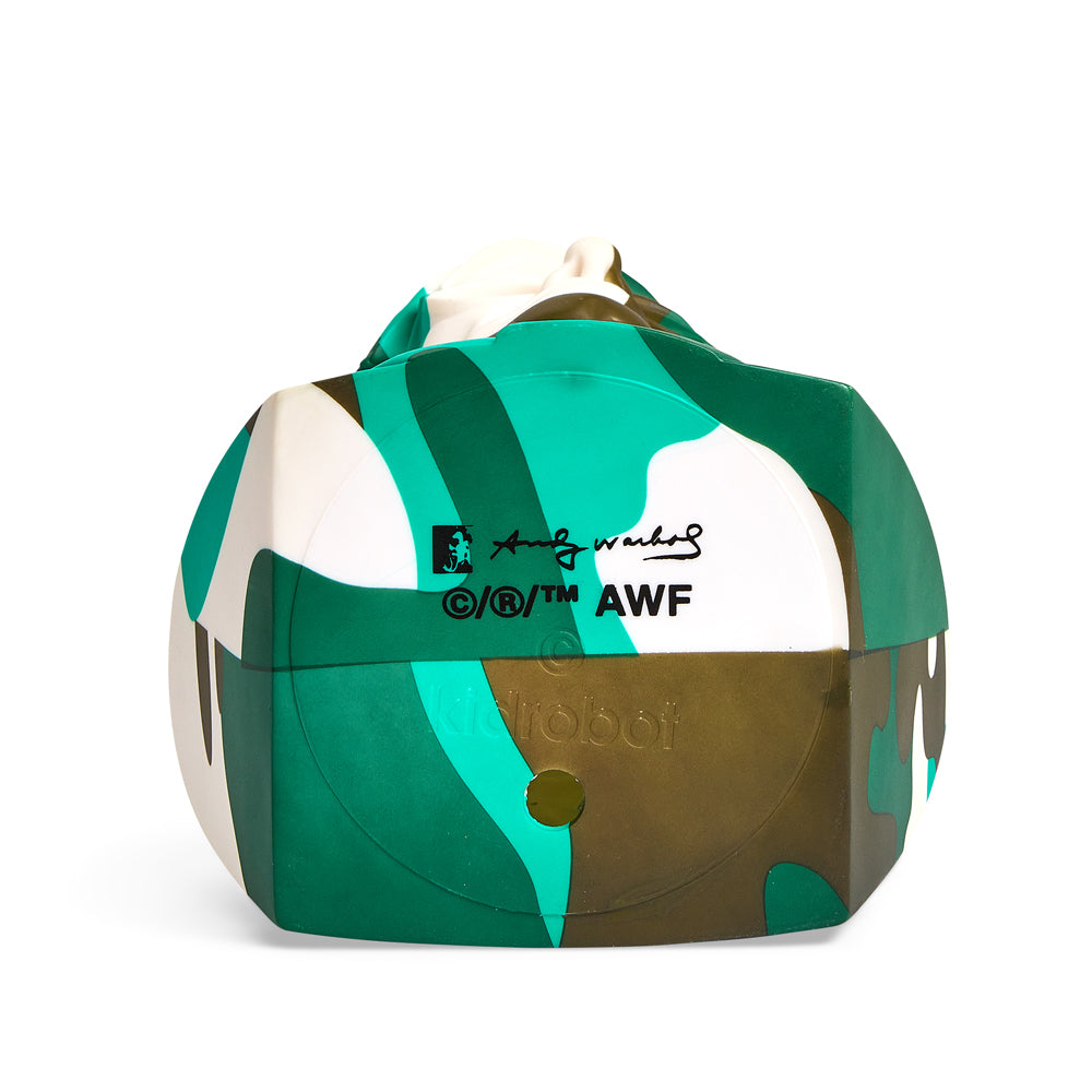 Andy Warhol 12" The Bust Vinyl Art Sculpture - Green Camouflauge Edition (Limited Edition of 200)