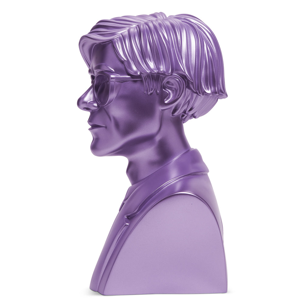 Andy Warhol 12" The Bust Vinyl Art Sculpture - Lavender Edition (2022 Con Exclusive)
