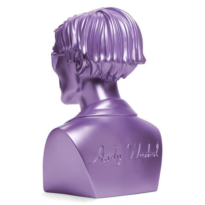 Andy Warhol 12" The Bust Vinyl Art Sculpture - Lavender Edition (2022 Con Exclusive)