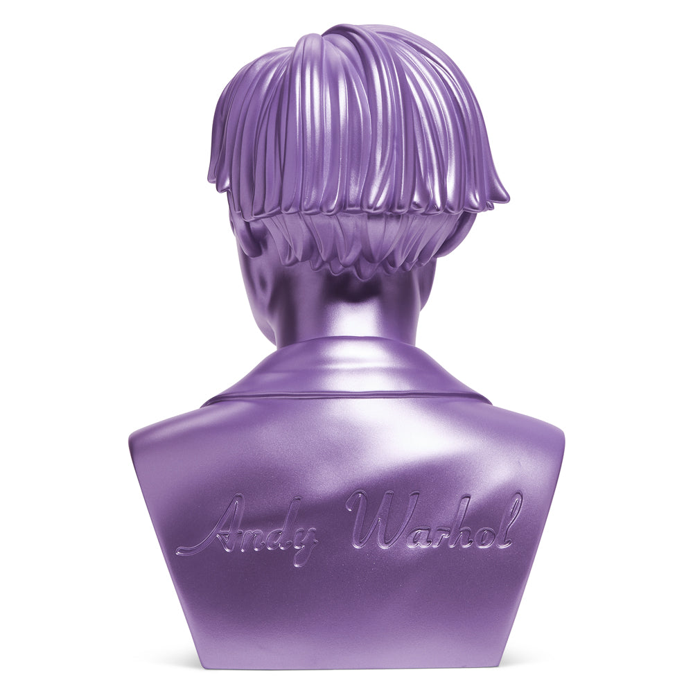 Andy Warhol 12" The Bust Vinyl Art Sculpture - Lavender Edition (2022 Con Exclusive)