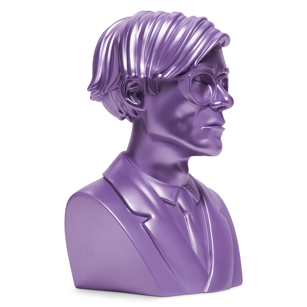 Andy Warhol 12" The Bust Vinyl Art Sculpture - Lavender Edition (2022 Con Exclusive)