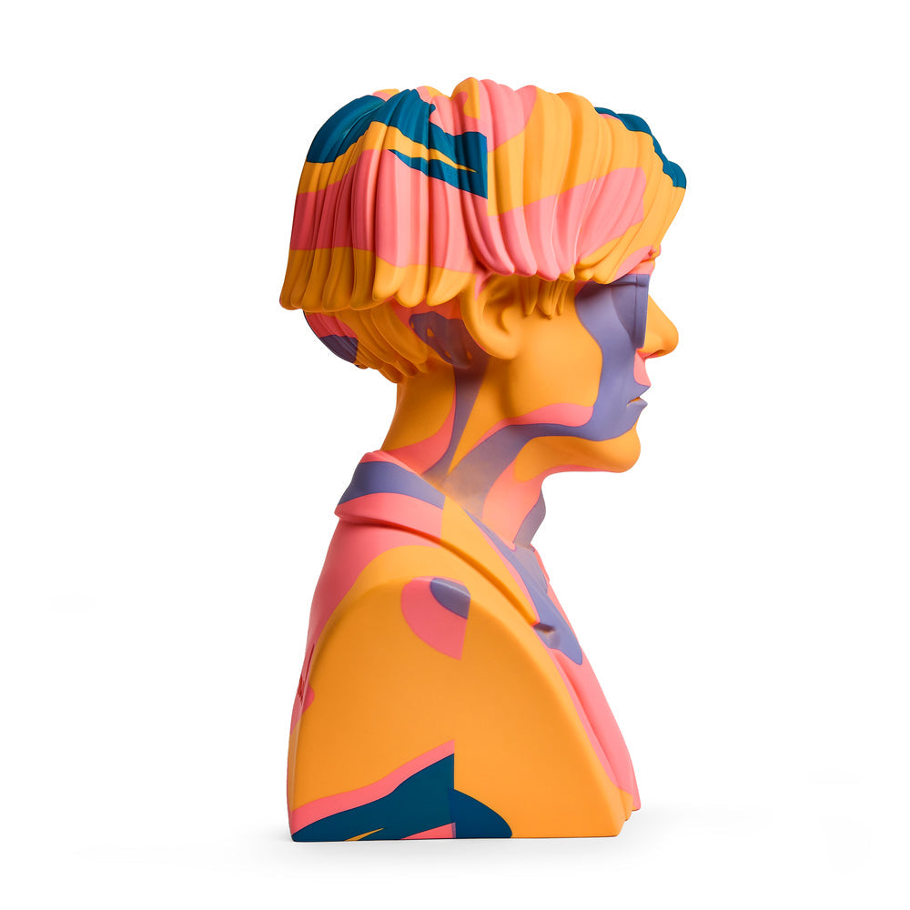 Andy Warhol 12" The Bust Vinyl Art Sculpture - Orange Camouflage Edition (Limited Edition of 200)