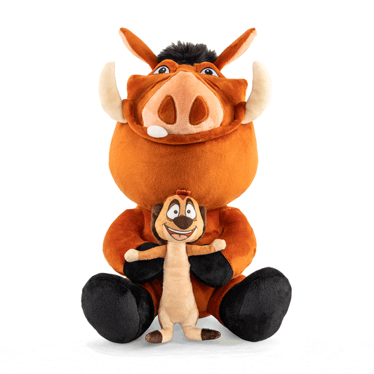 The Lion King Timon & Pumba 16" HugMe Plush by Kidrobot