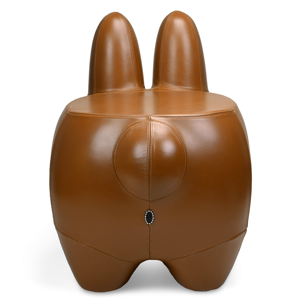 Kidrobot Art Giant Leather Smorkin' Labbit Stool - Brown Edition