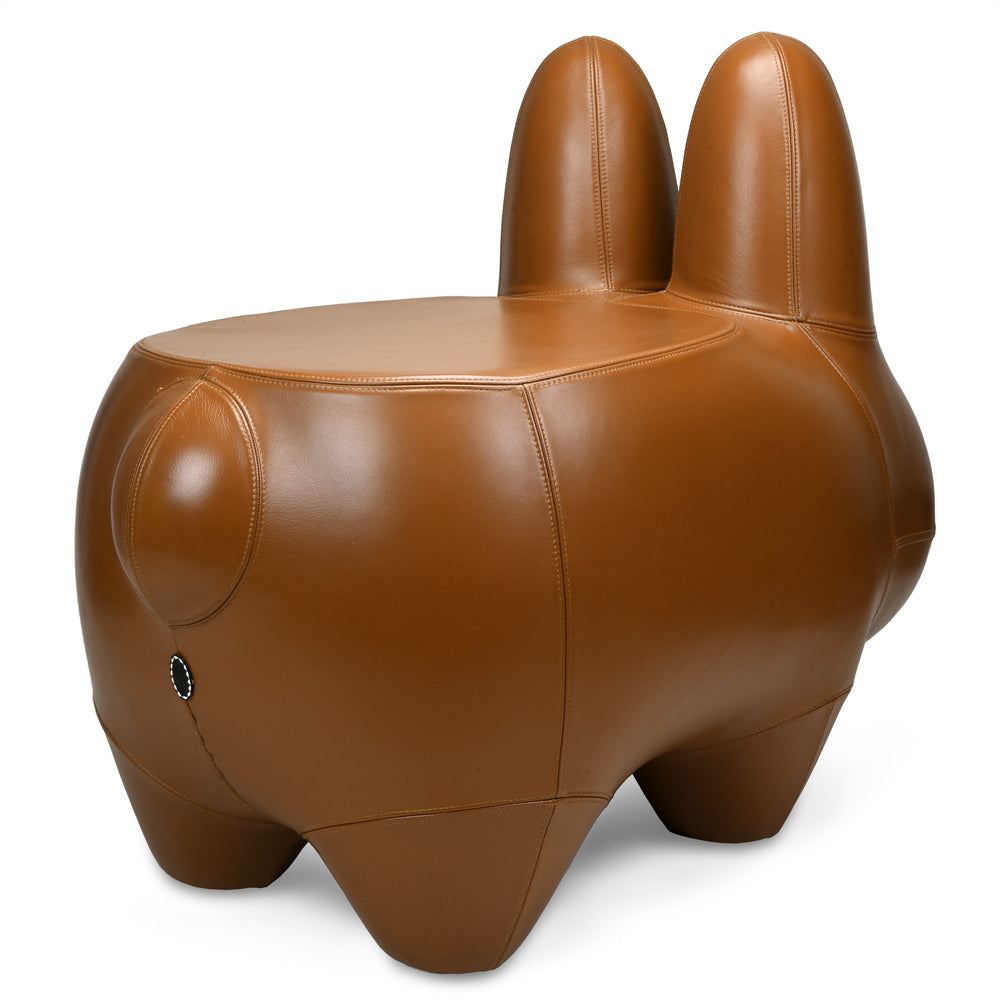 Kidrobot Art Giant Leather Smorkin' Labbit Stool - Brown Edition