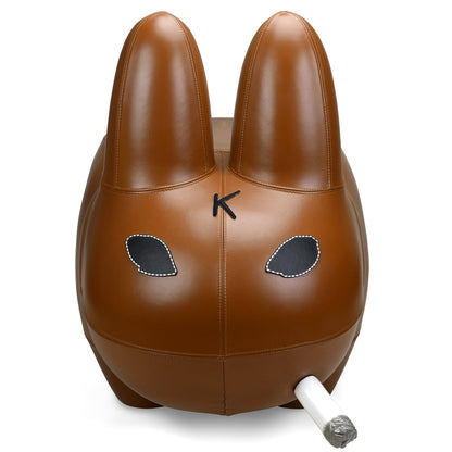 Kidrobot Art Giant Leather Smorkin' Labbit Stool - Brown Edition