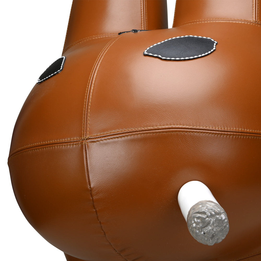 Kidrobot Art Giant Leather Smorkin' Labbit Stool - Brown Edition