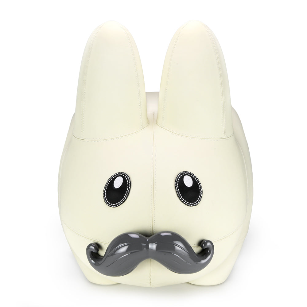 Kidrobot Leather Happy Labbit Stool  - Virgin White Edition