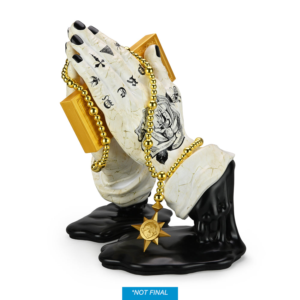 Let Us Prey 10" Vinyl Art Figure by Frank Kozik - Exclusive Tatted Marble Edition (VAULT)