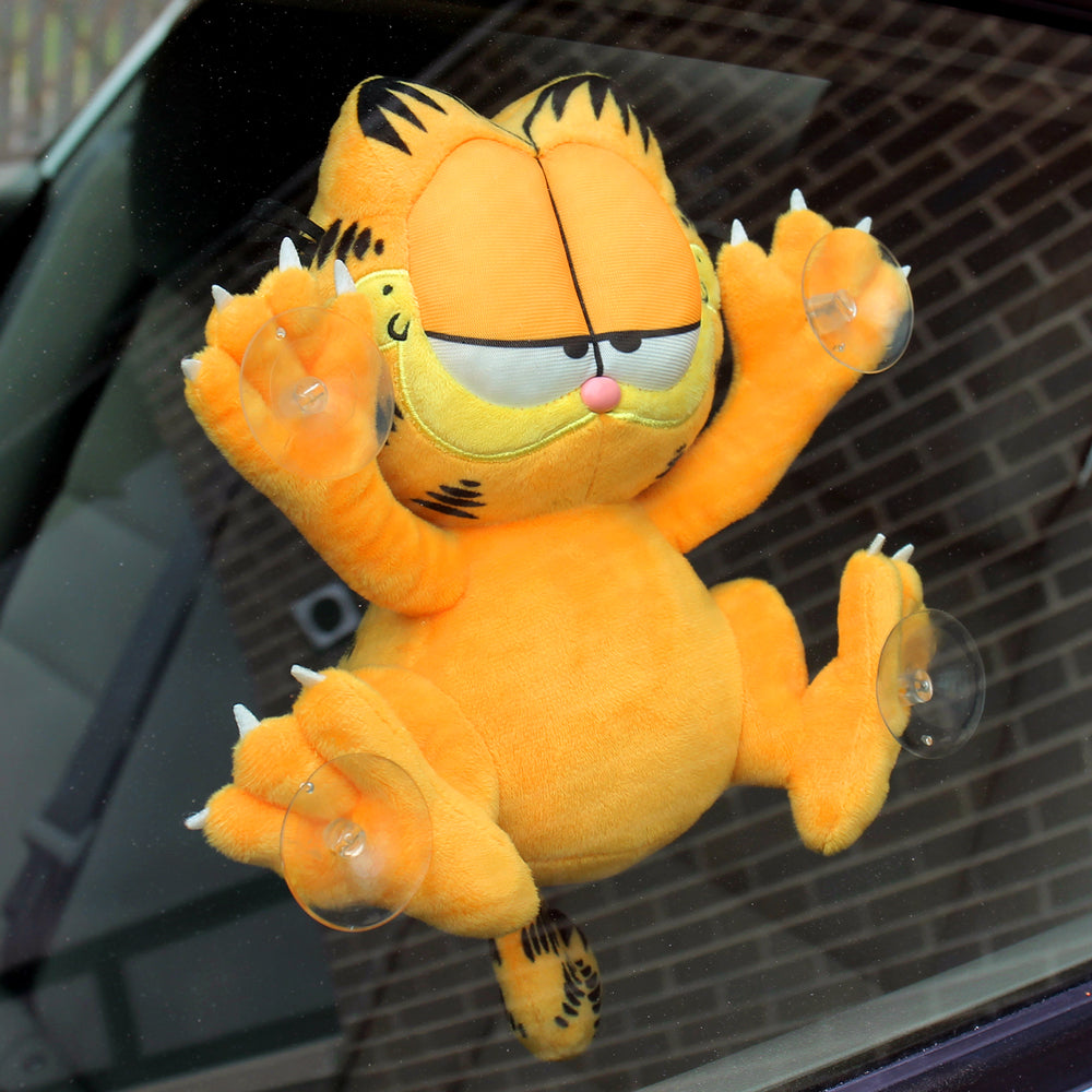 Garfield 8" Plush Suction Cup Window Clinger by Kidrobot - Relaxed Edition