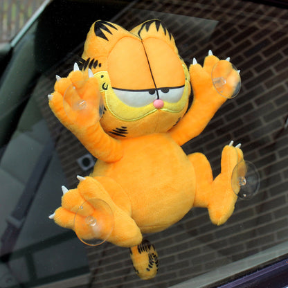 Garfield 8" Plush Suction Cup Window Clinger by Kidrobot - Relaxed Edition