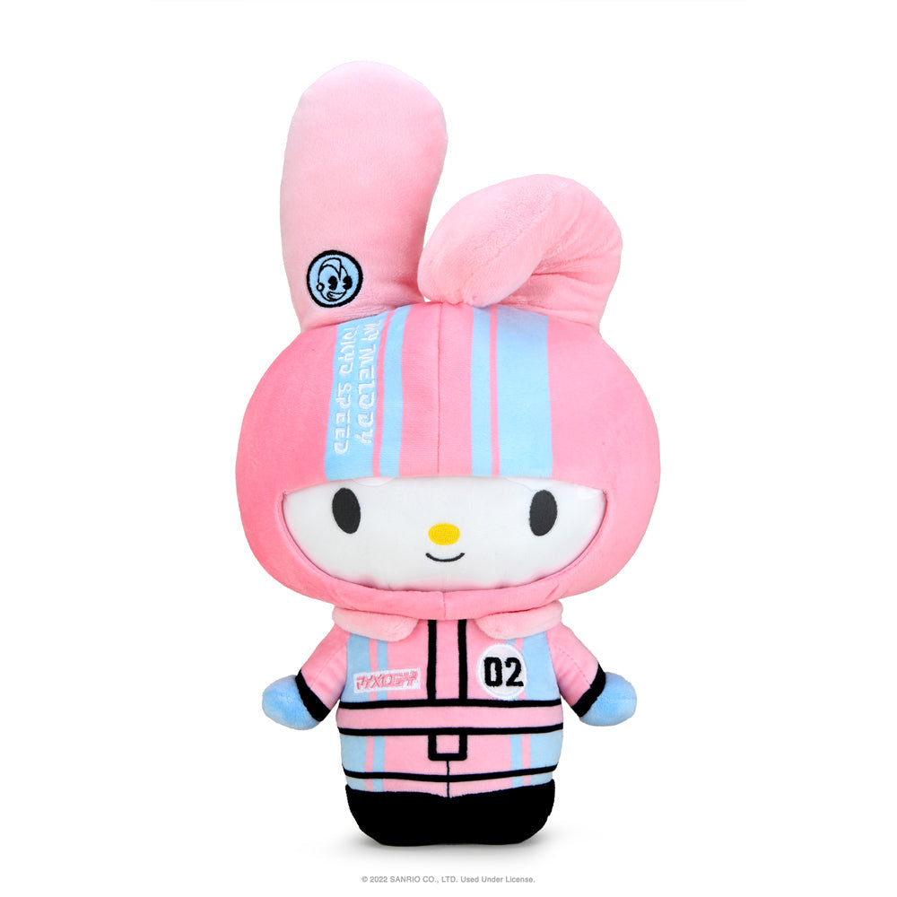 Hello Kitty® and Friends Tokyo Speed Racer 13" Plush 4-Pack Bundle - Badtz-maru®, Hello Kitty, Kuromi & My Melody®