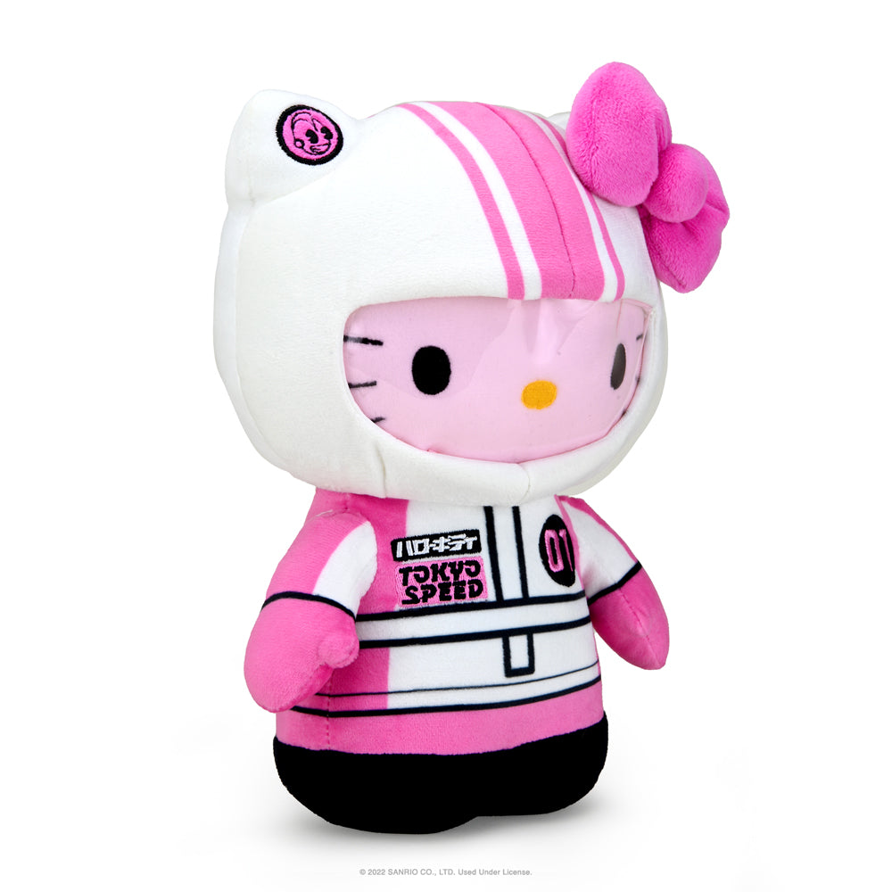 Hello Kitty® and Friends Tokyo Speed Racer 13" Plush 4-Pack Bundle - Badtz-maru®, Hello Kitty, Kuromi & My Melody®