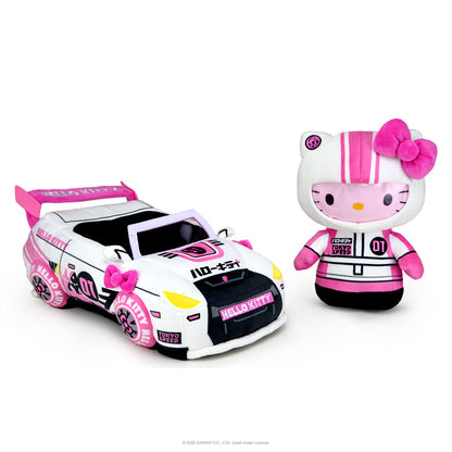 Hello Kitty® and Friends Tokyo Speed Racer 13" Plush 4-Pack Bundle - Badtz-maru®, Hello Kitty, Kuromi & My Melody®
