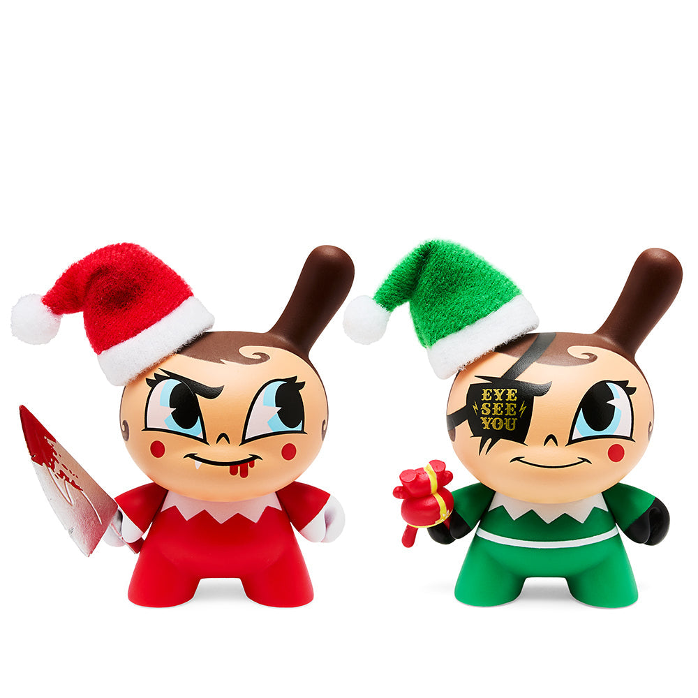 Holiday Dunny: Go Elf Yourself 3" Holiday Dunny Nice & Evil Edition Set