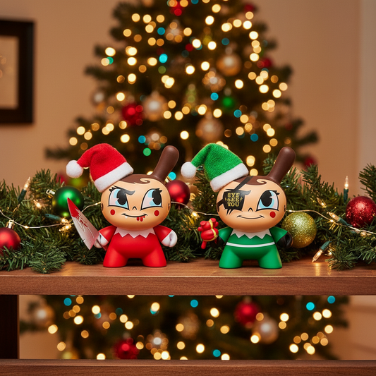 Holiday Dunny: Go Elf Yourself 3" Holiday Dunny Nice & Evil Edition Set