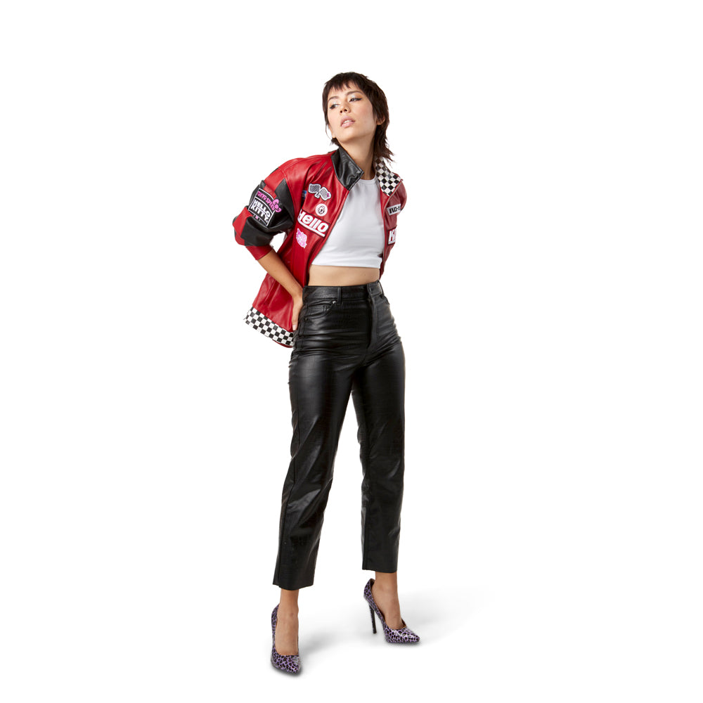 Hello Kitty® Tokyo Speed Red Moto Jacket by Kidrobot - Limited Edition