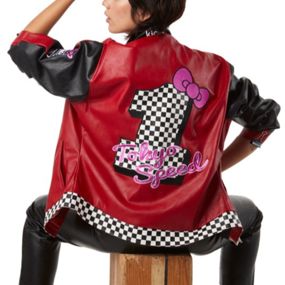Hello Kitty® Tokyo Speed Red Moto Jacket by Kidrobot - Limited Edition