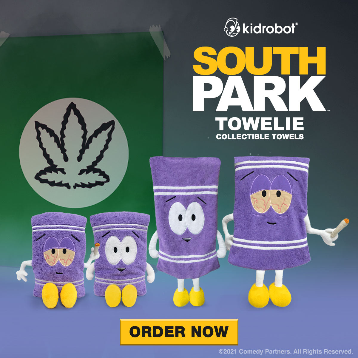 South Park 10" Towelie Plush Phunny by Kidrobot