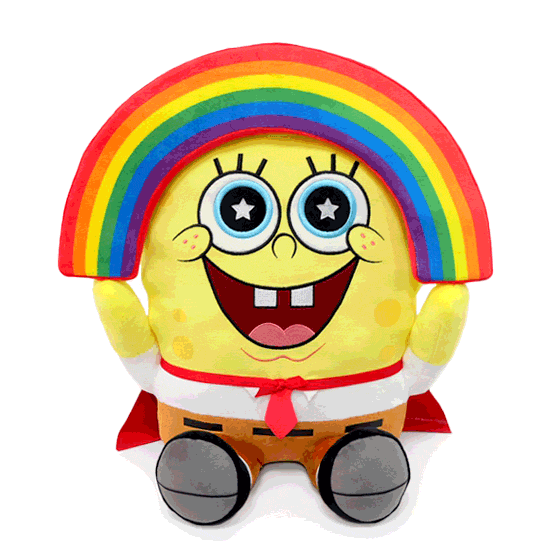 SpongeBob SquarePants Rainbow 16" HugMe Vibrating Plush