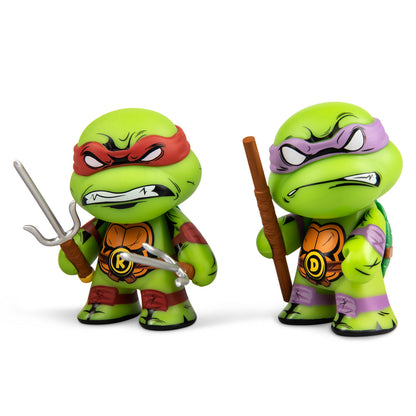 Teenage Mutant Ninja Turtles Raphael & Donatello 3" Vinyl Figure 2-pack