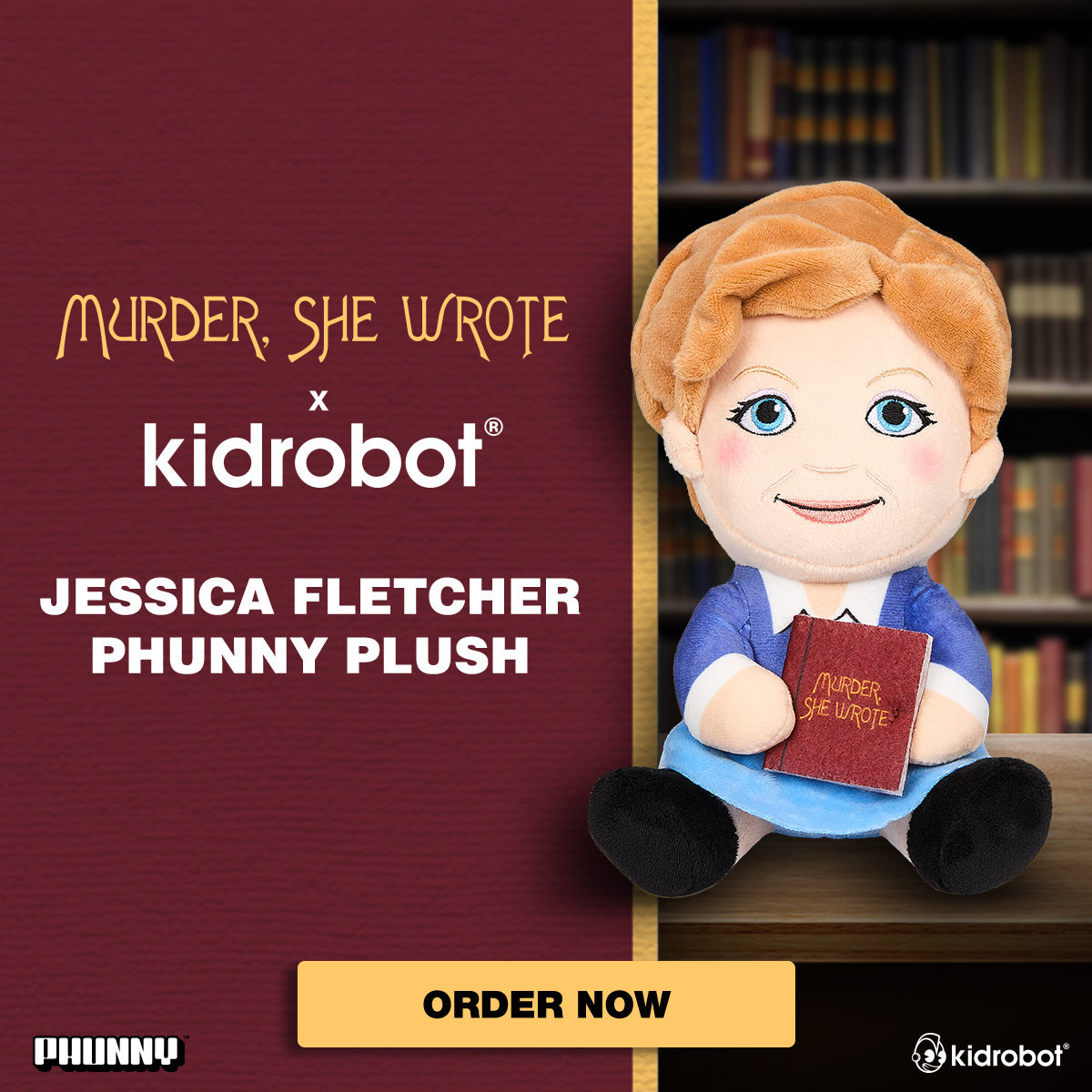 Murder, She Wrote Jessica Fletcher Phunny Plush