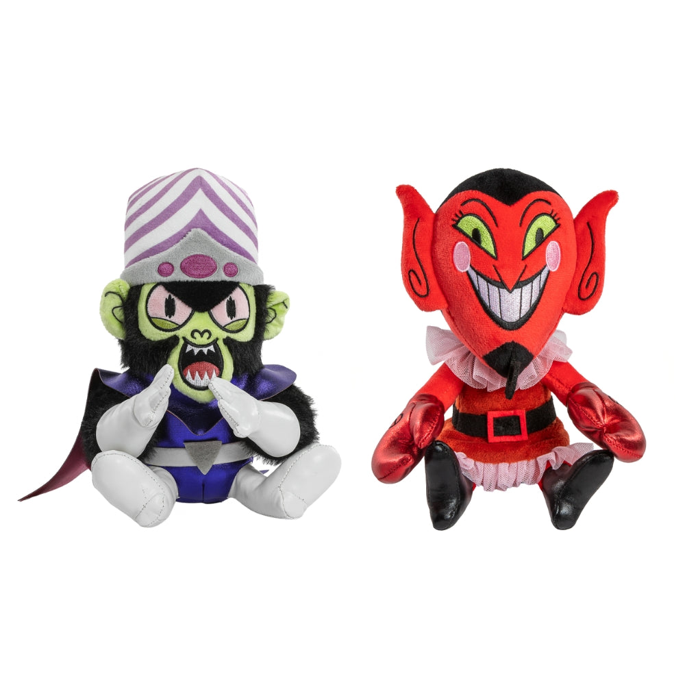 The Powerpuff Girls - HIM and Mojo Jojo Phunny Plush 2-Pack Bundle