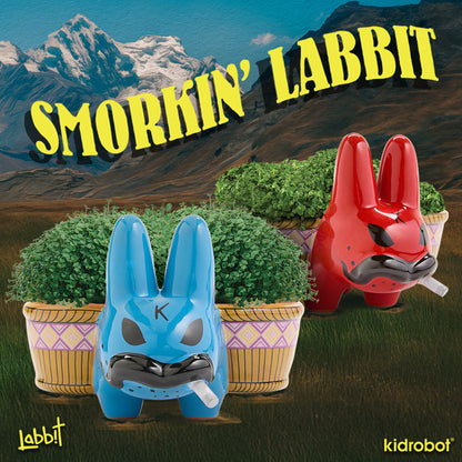 Chia Pet Smorkin’ Labbit - Smokin' Cool Blue & Red Edition Bundle (Limited Editions)