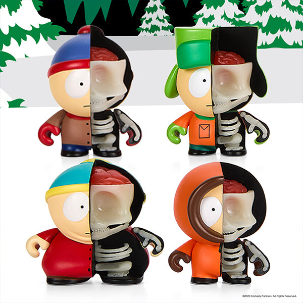 South Park Anatomy Boys 2" Vinyl Figure 4-Pack Glow-in-the-Dark Edition - SOLD OUT!