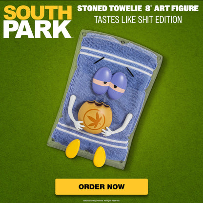South Park Stoned Towelie with Tegridy Burger 8” Art Figure - Tastes Like Sh*t Edition