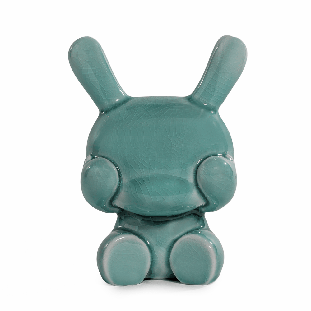 Three Wise Dunnys 5” Porcelain 3-Pack – Blue Mist Crackle Glaze Edition