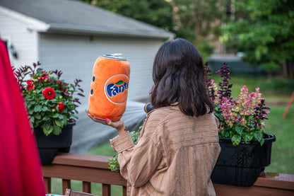 Yummy World & Fanta® 10” Fanta Orange Soda Can Plush with Sound