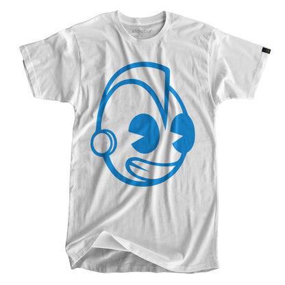 Limited Edition Kidrobot Blue Signature Bothead White T-Shirt (S-XXL)