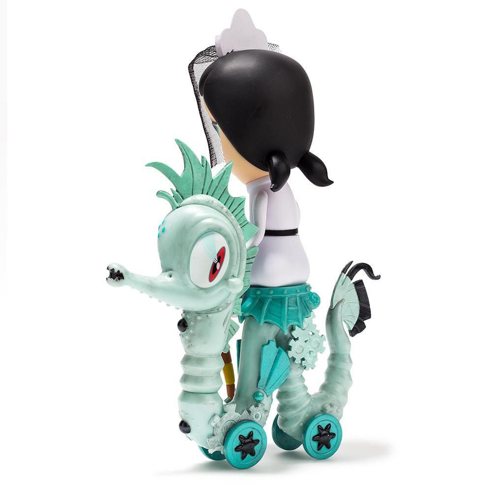 Lucy Curious Dark Harbor 7" Art Figure by Kathie Olivas - White Edition (Limited Edition of 200)
