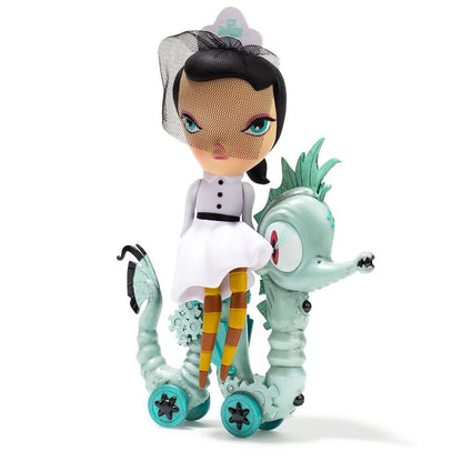 Lucy Curious Dark Harbor 7" Art Figure by Kathie Olivas - White Edition (Limited Edition of 200)