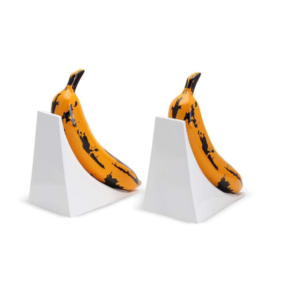 Kidrobot x Andy Warhol Resin Banana Bookends - Yellow Edition