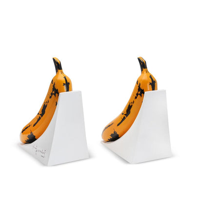 Kidrobot x Andy Warhol Resin Banana Bookends - Yellow Edition